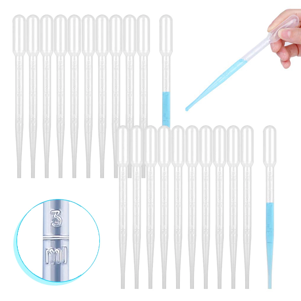 Transparent Sterile Disposable Pipette Plastic Dropper Micro Pasteur 3ml Transfer Pipettes