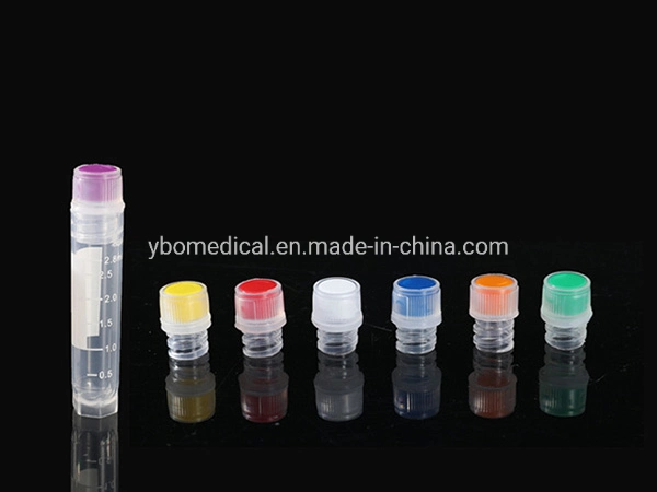 0.5ml 1.5ml 1.8ml 2ml 5ml Freezing Plastic Cryovials Cryo Cryogenic Cryo Vials Tube with Flat Bottom