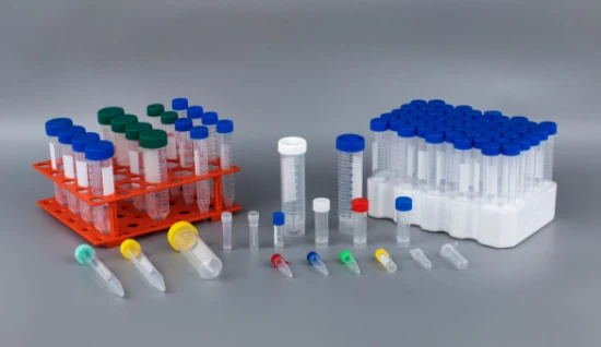 Consumibles de laboratorio, crioviales de plástico criogénicos, tubo criogénico con fondo plano